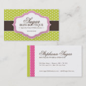 お洒落なベーカリーの名刺 名刺 (正面/裏面)