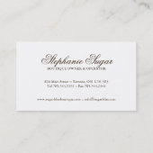 お洒落なベーカリーの名刺 名刺 (裏面)