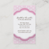 お洒落なベーカリーの名刺 名刺 (裏面)