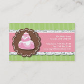 お洒落なベーカリーの名刺 名刺 (裏面)