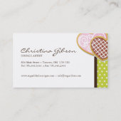 お洒落なベーカリーの名刺 名刺 (裏面)