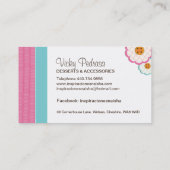 お洒落なベーカリーの名刺 名刺 (裏面)