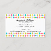 お洒落なベーカリーの名刺 名刺 (裏面)