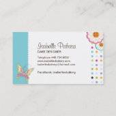 お洒落なベーカリーの名刺 名刺 (裏面)