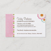 お洒落なベーカリーの名刺 名刺 (裏面)