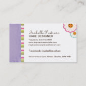 お洒落なベーカリーの名刺 名刺 (裏面)