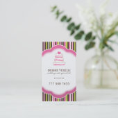 お洒落なベーカリーの名刺 名刺 (スタンド正面)