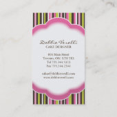 お洒落なベーカリーの名刺 名刺 (裏面)