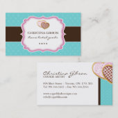 お洒落なベーカリーの名刺 名刺 (正面/裏面)