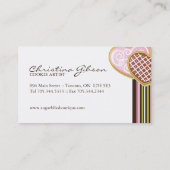 お洒落なベーカリーの名刺 名刺 (裏面)