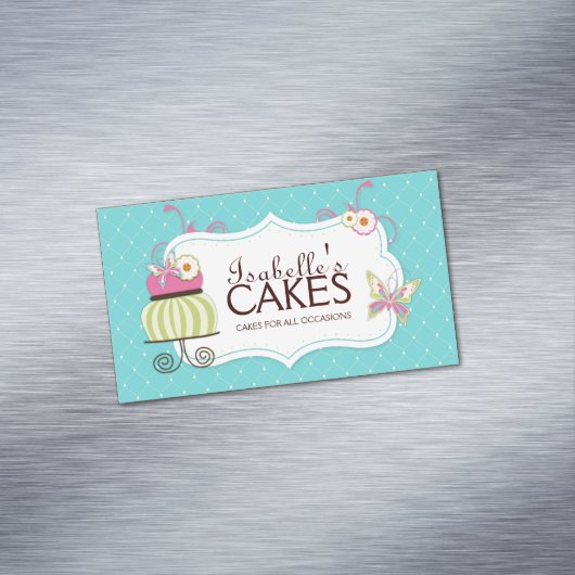 お洒落なベーカリーの磁石 マグネット名刺 (インサイチュ)