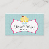 お洒落なベーカリーの青 名刺 (正面)