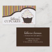 お洒落なベーカリー|のカップケーキの名刺 名刺 (正面/裏面)