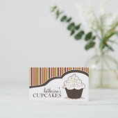 お洒落なベーカリー|のカップケーキの名刺 名刺 (スタンド正面)