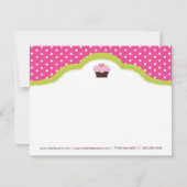 お洒落なベーカリー|のカップケーキNotecards ノートカード (正面)