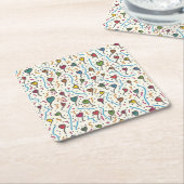 お洒落なペーパーコースター スクエアペーパーコースター (アングル)