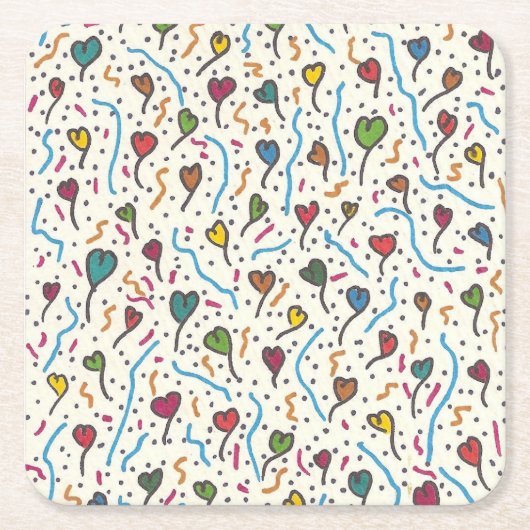 お洒落なペーパーコースター スクエアペーパーコースター (正面)