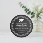 お洒落なボヘミア人|の黒板|の大学院の帽子 招待状 (スタンド正面)