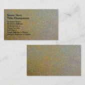 お洒落なモダンは凹んだ金属|の金ゴールドの銀を織りました 名刺 (正面/裏面)