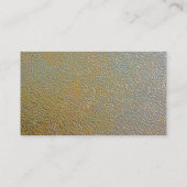 お洒落なモダンは凹んだ金属|の金ゴールドの銀を織りました 名刺 (裏面)