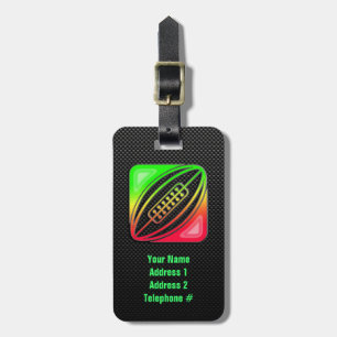 お洒落なラグビー ラゲッジタグ