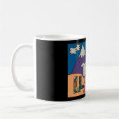 お洒落なラマのマグ コーヒーマグカップ (左)