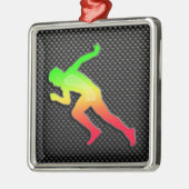 お洒落なランニング メタルオーナメント (左)