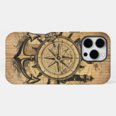 お洒落なレトロ海の探検家 iPhoneケース (裏面横)