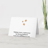 お洒落な休日の写真フレーム シーズンカード (裏面)