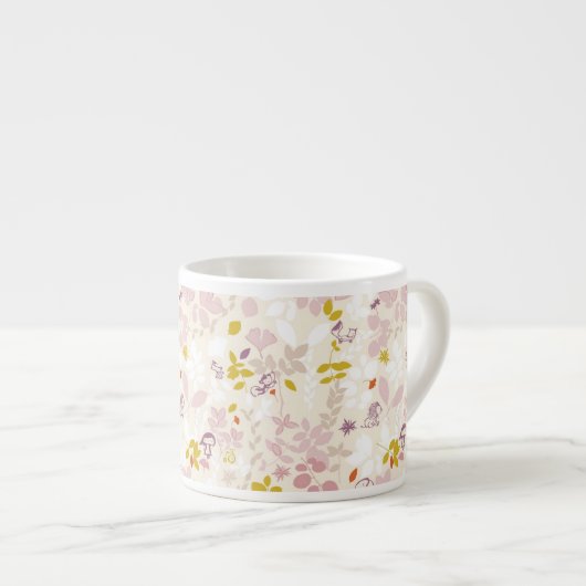 お洒落な動物を表示するパターン エスプレッソカップ (正面右)