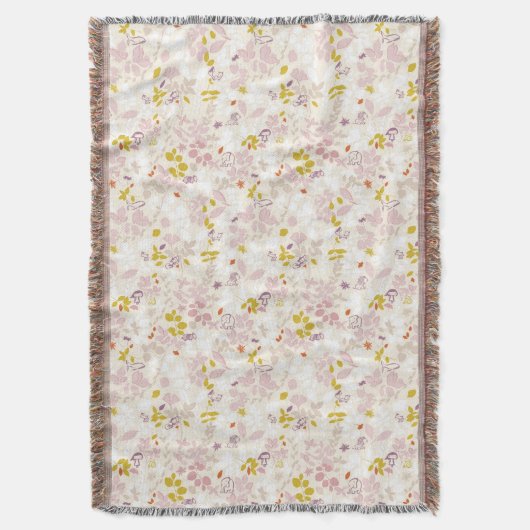 お洒落な動物を表示するパターン スローブランケット (正面縦)