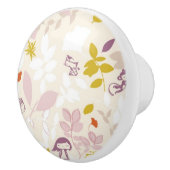 お洒落な動物を表示するパターン セラミックノブ (右)