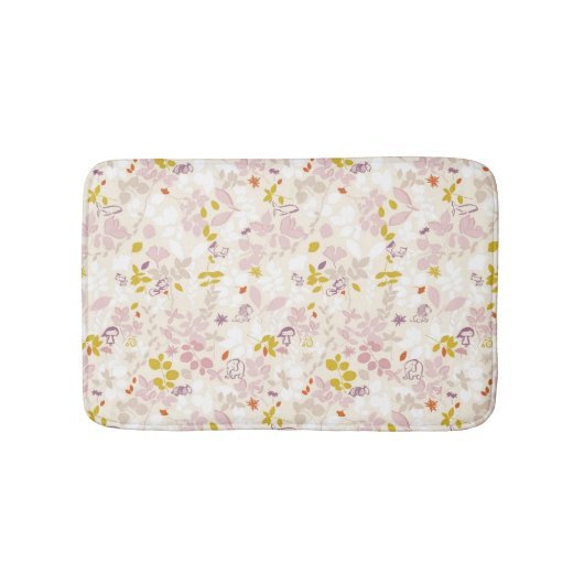 お洒落な動物を表示するパターン バスマット (正面)