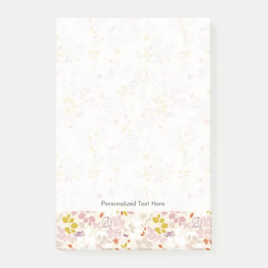 お洒落な動物を表示するパターン ポストイット (正面)