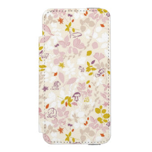 お洒落な動物を表示するパターン iPhone SE/5/5sウォレットケース