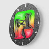 お洒落な化学 ラージ壁時計 (傾斜)