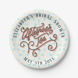 お洒落な午後のお茶の紙皿 ペーパープレート