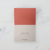 お洒落な卒業は感謝していしています: 赤い サンキューカード (内部)