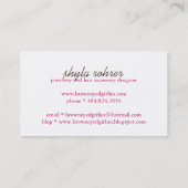 お洒落な名刺 名刺 (裏面)