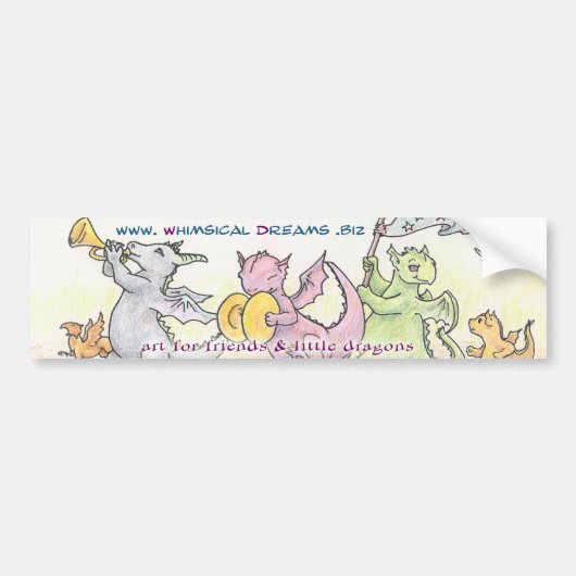 お洒落な夢のバンパーステッカー バンパーステッカー (正面)