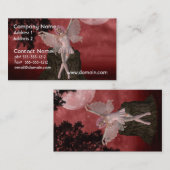 お洒落な妖精の名刺 名刺 (正面/裏面)