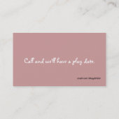 お洒落な子供のテレホンカード コーリングカード (裏面)