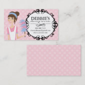 お洒落な家のクリーニングのサービス業カード 名刺 (正面/裏面)