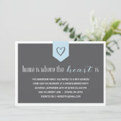 お洒落な引っ越し祝いパーティーの招待状 招待状 (スタンド正面)