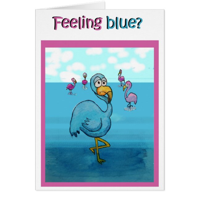 お洒落な感じのよりよいすぐにピンクのフラミンゴのユーモア (正面)