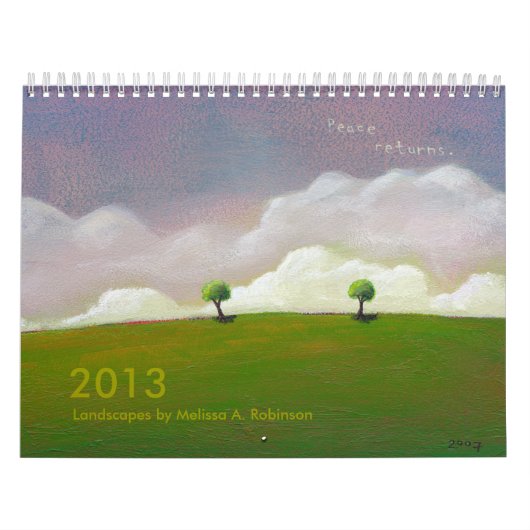 お洒落な景色の芸術のおもしろいの有望な絵画2013年 カレンダー (カバー)