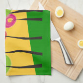 お洒落な木の台所タオル キッチンタオル (四つ折り)