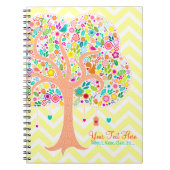 お洒落な木-カスタムな螺線形ノート ノートブック (正面)