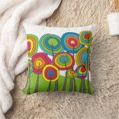 お洒落な木"魔法の森林" クッション (ブランケット)