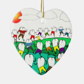 お洒落な歯科歯の芸術のギフト セラミックオーナメント (右)